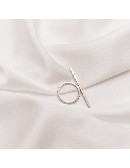 Inel LINIA minimal, realizat manual - Monom