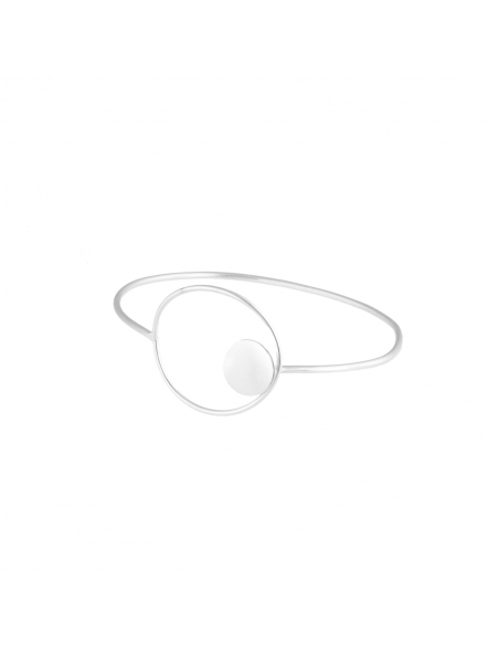 PLATTITUDE CIRCLED bracelet Minimalist, handcrafted - Monom