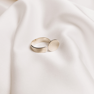 Inel PLATTITUDE OPEN CIRCLE Minimal, realizat manual. - Monom