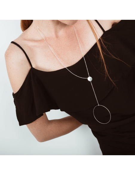 PLATTITUDE CIRCLE necklace Minimalist, handcrafted - Monom