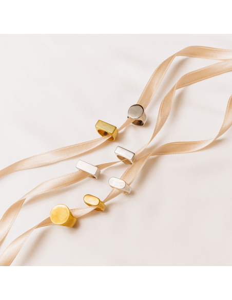 Inel Signet Cerc Minimal, realizat manual. - Monom