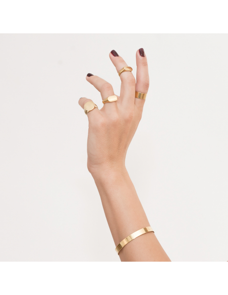 Signet ring Minimalist, handcrafted - Monom