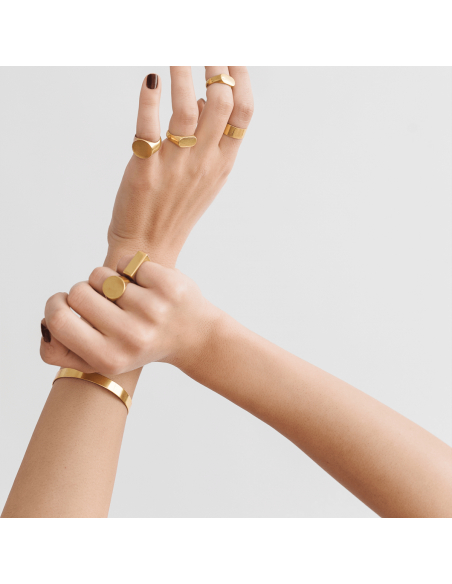 Signet ring Minimalist, handcrafted - Monom