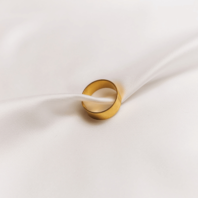 Inel Basic Band Minimal, realizat manual. - Monom