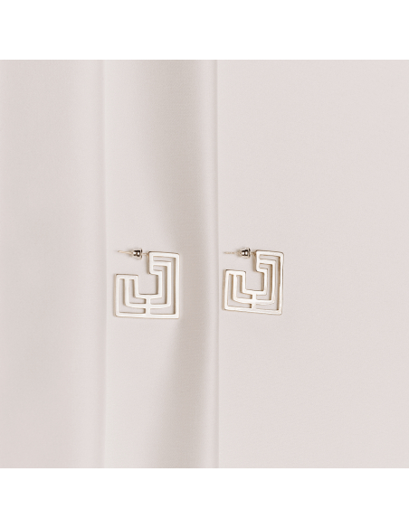 The Introspect Square Hoops earrings  Minimalist, handcrafted - Monom