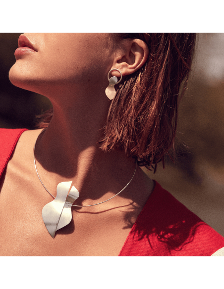 Colier FORMA design minimal, realizat manual. - Monom