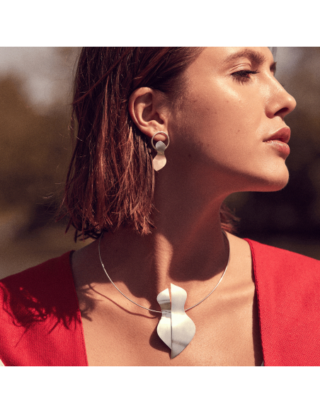 Colier FORMA design minimal, realizat manual. - Monom