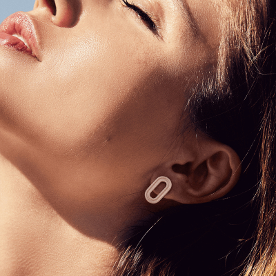 Cercei Labyrinth Oval Small, realizati manual. - Monom