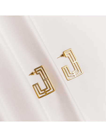 Cercei The Introspect Dreptunghi Minimal, realizati manual. - Monom