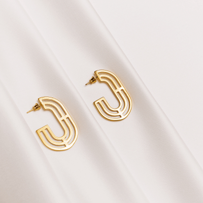 Cercei The Introspect Oval Minimal, realizati manual. - Monom