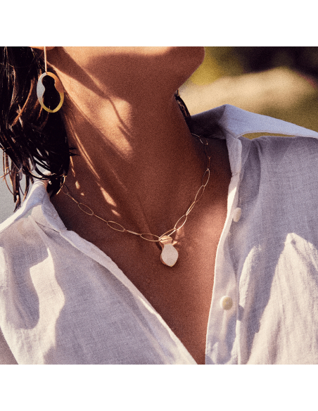 Colier AURA design minimal, realizat manual. - Monom