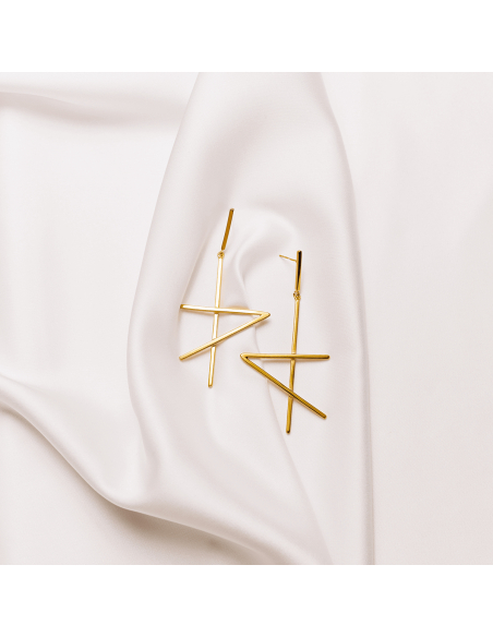 Ohrringe ALPHABET STÄRKE Minimalistisch, handgefertigt. - Monom