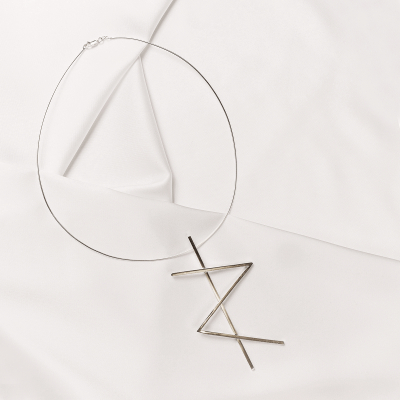 Colier ALPHABET STRENGTH Minimalist, realizat manual. - Monom