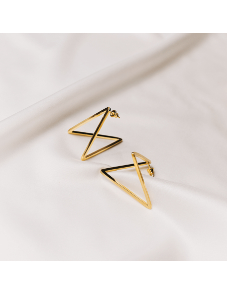 ALPHABET RHYTHM Minimal Earrings - Handmade by Monom
