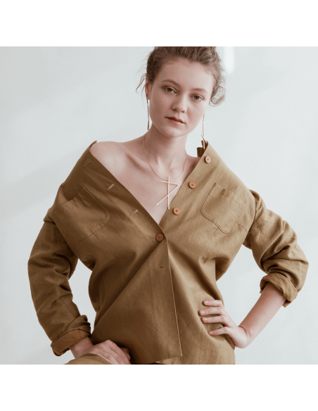 Colier ALPHABET RHYTHM Minimal, realizat manual. - Monom