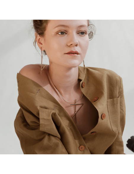 Colier ALPHABET RHYTHM Minimal, realizat manual. - Monom