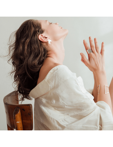 Bratara ALPHABET X Minimal, realizata manual. - Monom