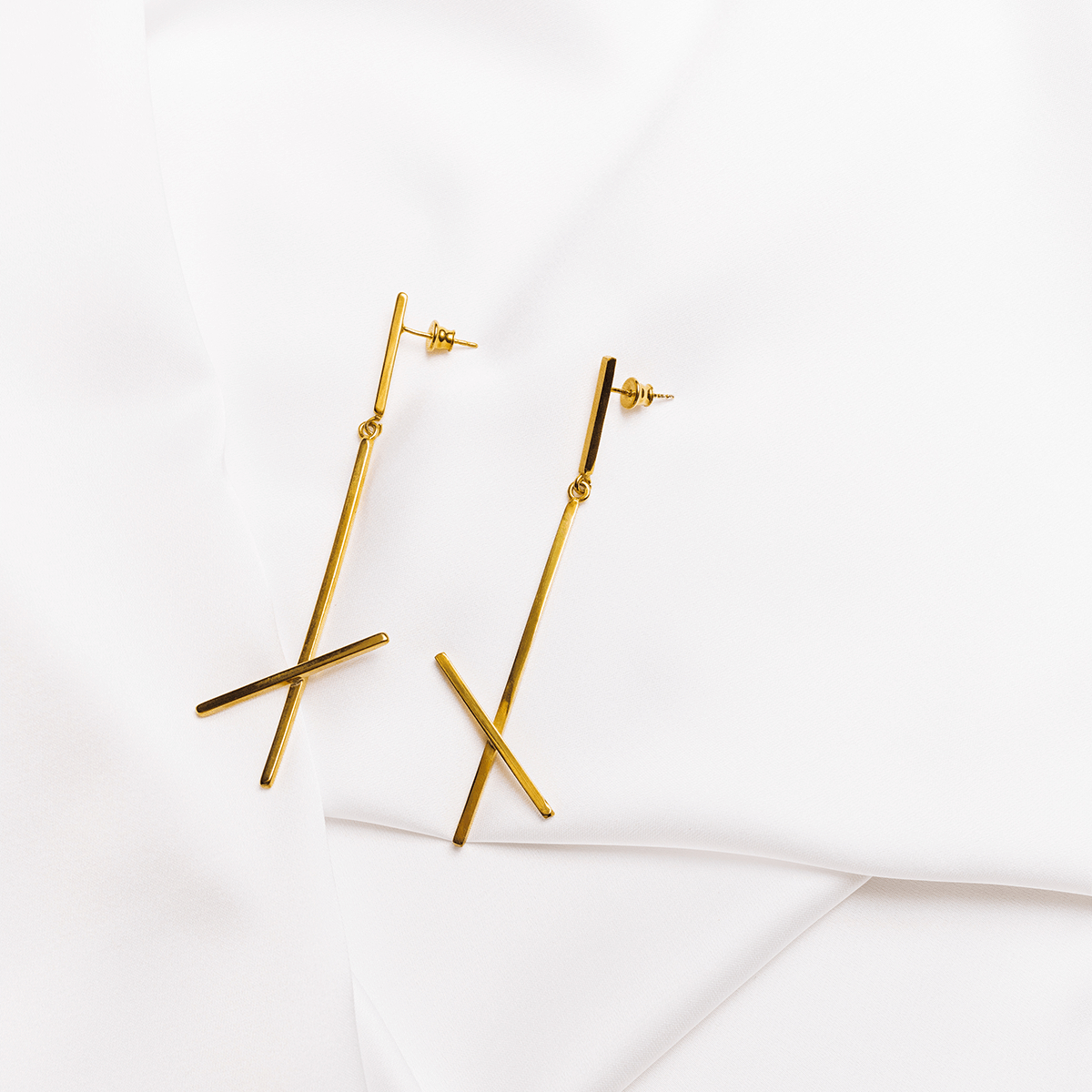 Cercei ALPHABET X Minimal, realizat manual. - Monom