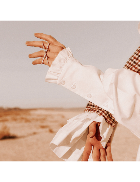 ALPHABET X ring Minimalist, handcrafted - Monom