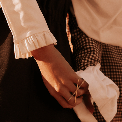 Inel ALPHABET X Minimal, realizat manual. - Monom