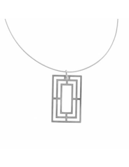SOLARIA Rectangle necklace Minimalist, handcrafted - Monom