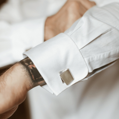 Butoni IMPERFECT FOLDED Minimal, realizati manual - Monom