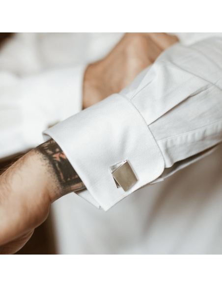 Butoni IMPERFECT FOLDED Minimal, realizati manual - Monom