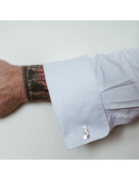 IMPERFECT BAND cufflinks Minimalist, handcrafted - Monom