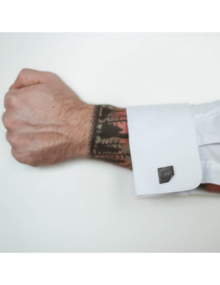 IMPERFECT SQUARE cufflinks  Minimalist, handcrafted - Monom