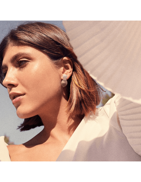 Cercei Roua Minimal, realizat manual. - Monom