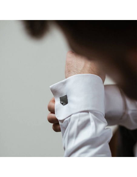 IMPERFECT SQUARE cufflinks  Minimalist, handcrafted - Monom