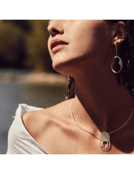 CASCARA earrings Minimalist, handcrafted - Monom