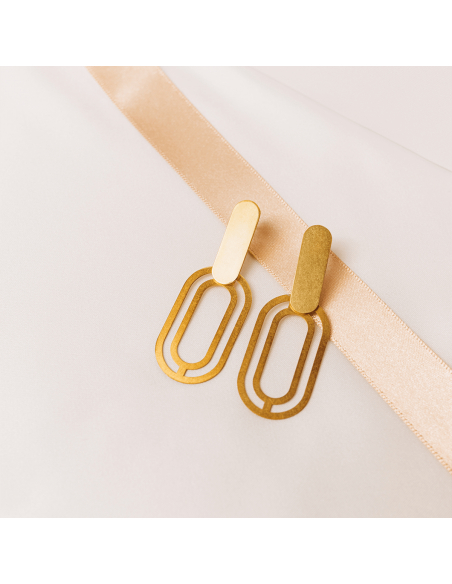 The Troia Earrings  Minimalist, handcrafted - Monom