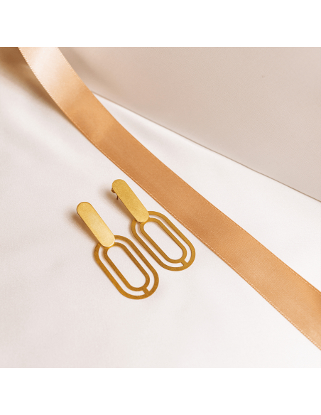 The Troia Earrings  Minimalist, handcrafted - Monom