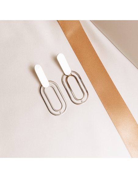 The Troia Earrings  Minimalist, handcrafted - Monom