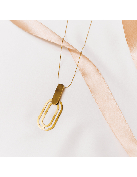 The Troia Pendant necklace Minimalist, handcrafted - Monom