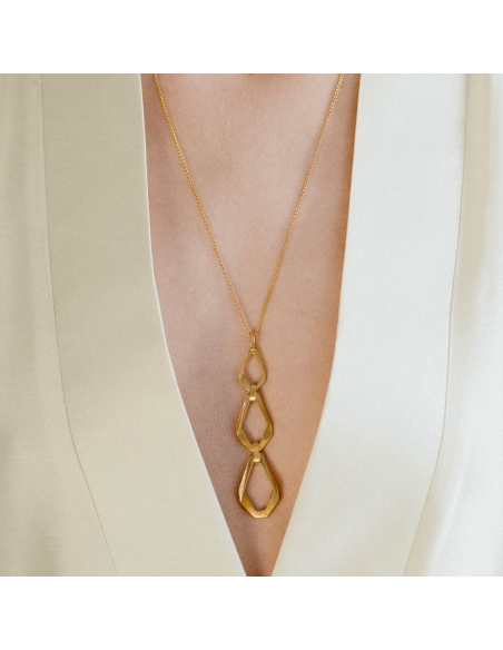 Colier TECTONICA TRIO Minimal, realizat manual. - Monom