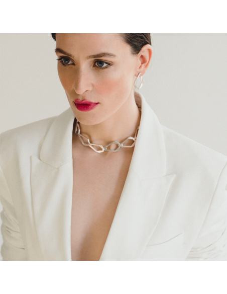 Colier TECTONICA Minimal, realizat manual. - Monom