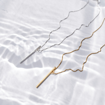 Colier LINIA small Minimal, realizat manual. - Monom