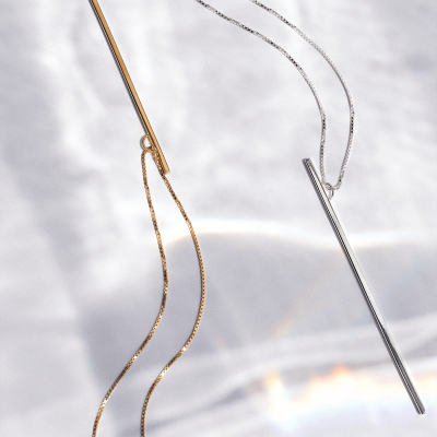 Colier LINIA small Minimal, realizat manual. - Monom