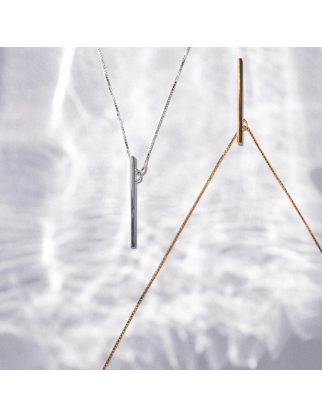 LINIA small Minimal Necklace, Handmade by Monom