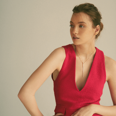 Colier LINIA small Minimal, realizat manual. - Monom