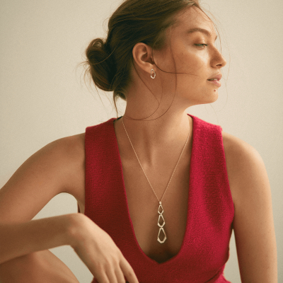 Colier TECTONICA TRIO Minimal, realizat manual. - Monom 2