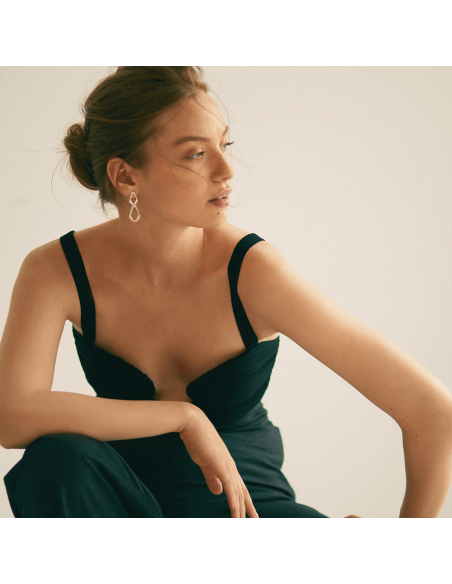 TECTONICA DUO Minimal Earrings, handcrafted. - Monom