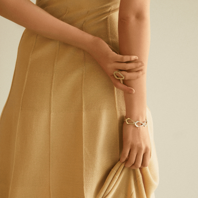 Bratara TECTONICA Minimal, realizata manual. - Monom