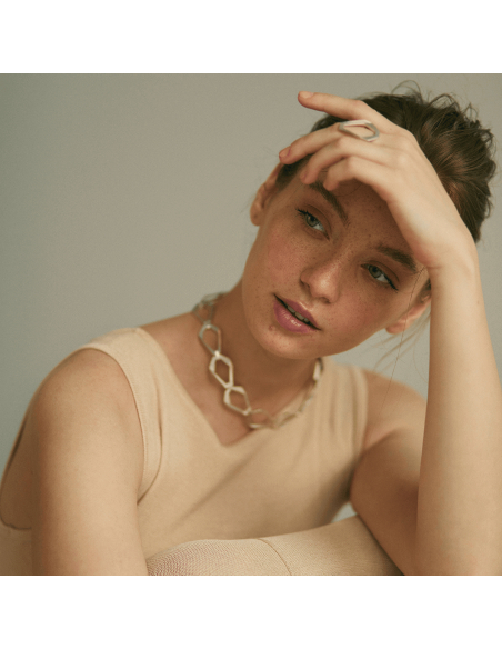 Colier TECTONICA Minimal, realizat manual. - Monom