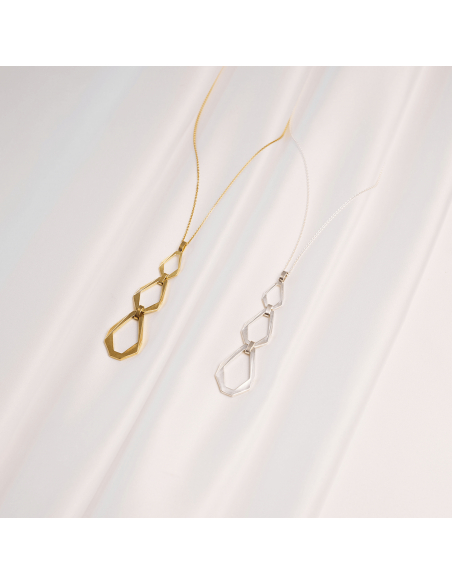 Colier TECTONICA TRIO Minimal, realizat manual. - Monom