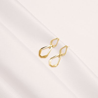 TECTONICA DUO Minimal Earrings, handcrafted. - Monom 2