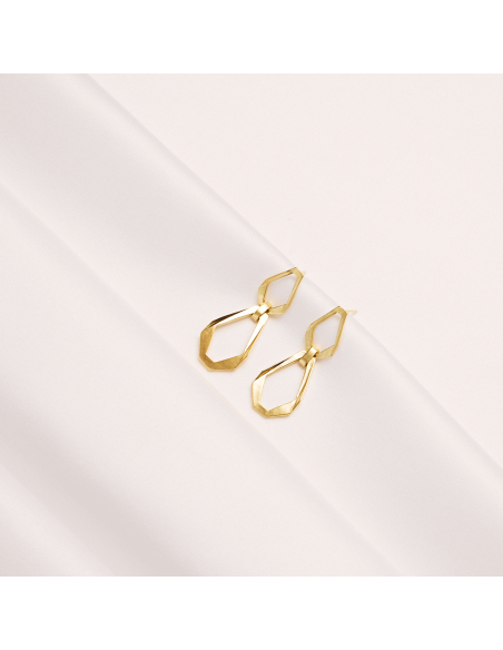 TECTONICA DUO Minimal Earrings, handcrafted. - Monom