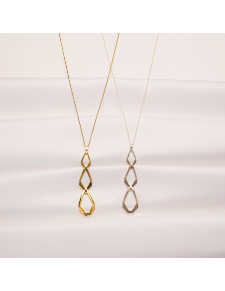 Colier TECTONICA TRIO Minimal, realizat manual. - Monom